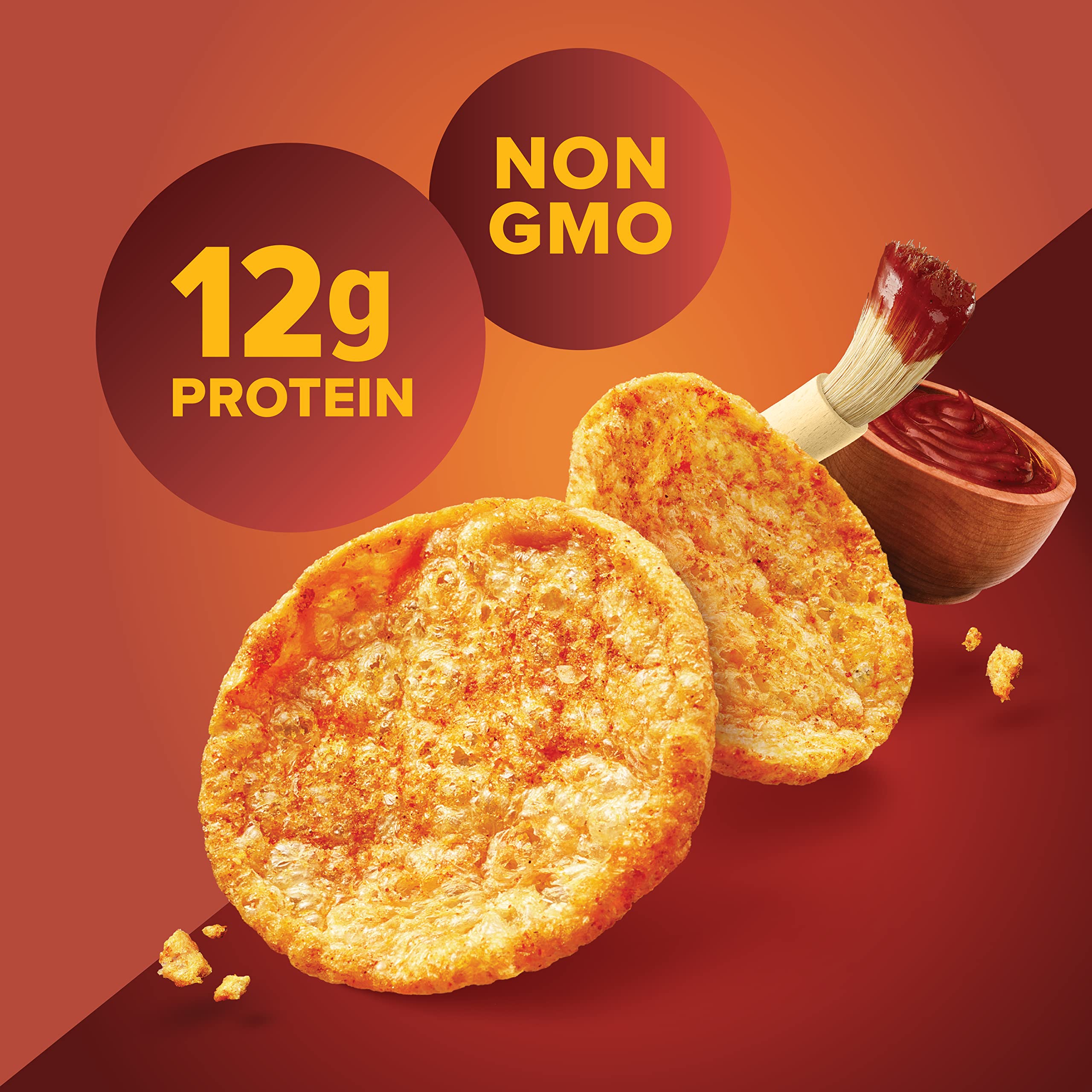 Pure Protein crisps servidos en bol junto a dip para ideas de consumo