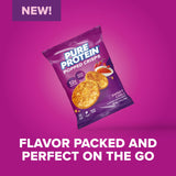 Pure Protein bolsa abierta con crisps listos para comer, conveniencia inmediata