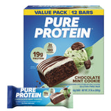 Pure Protein vista frontal del paquete que muestra 12 unidades y marca