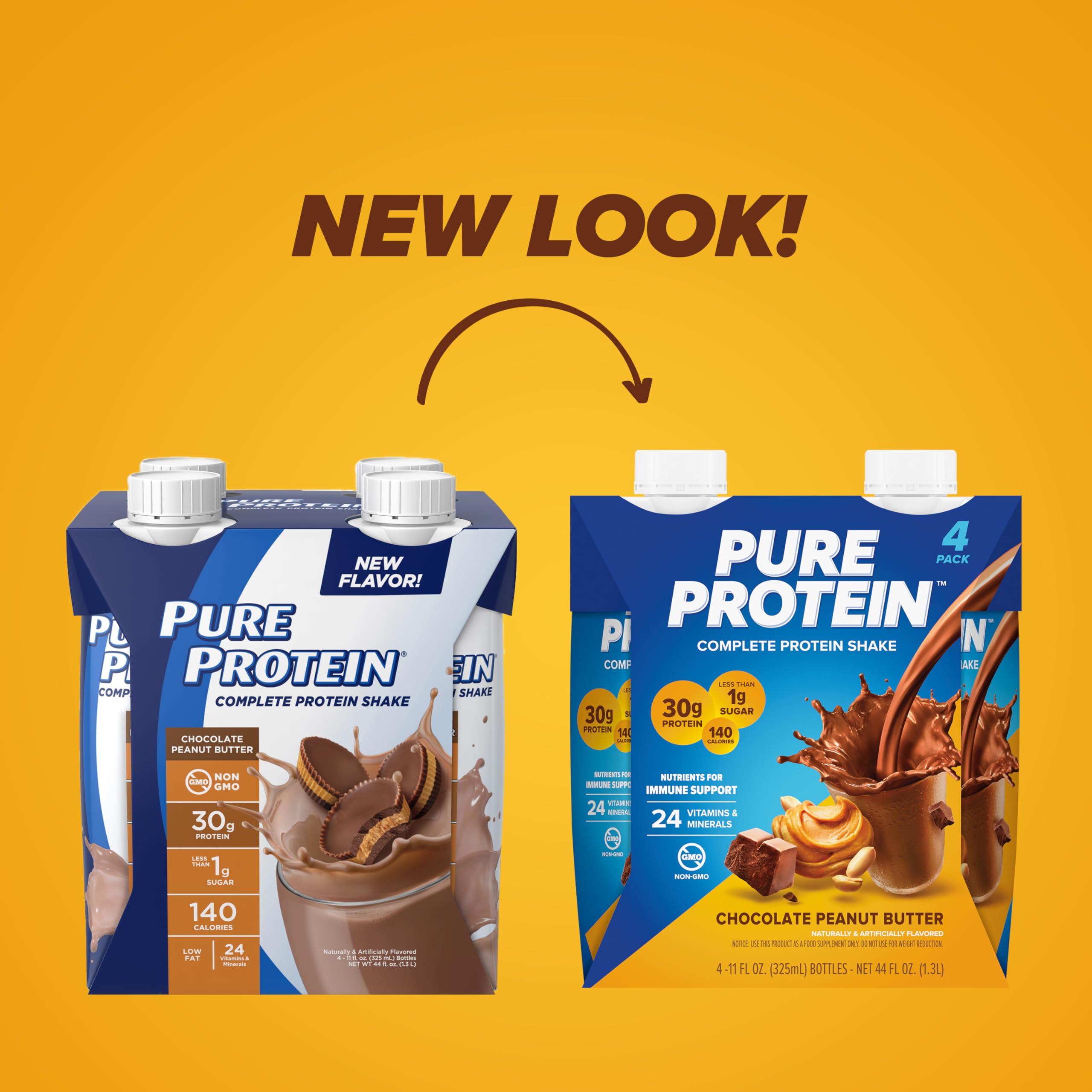 Pure Protein textura cremosa del batido para disfrute y saciedad