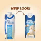 Pure Protein detalle de textura cremosa que promete sabor y saciedad