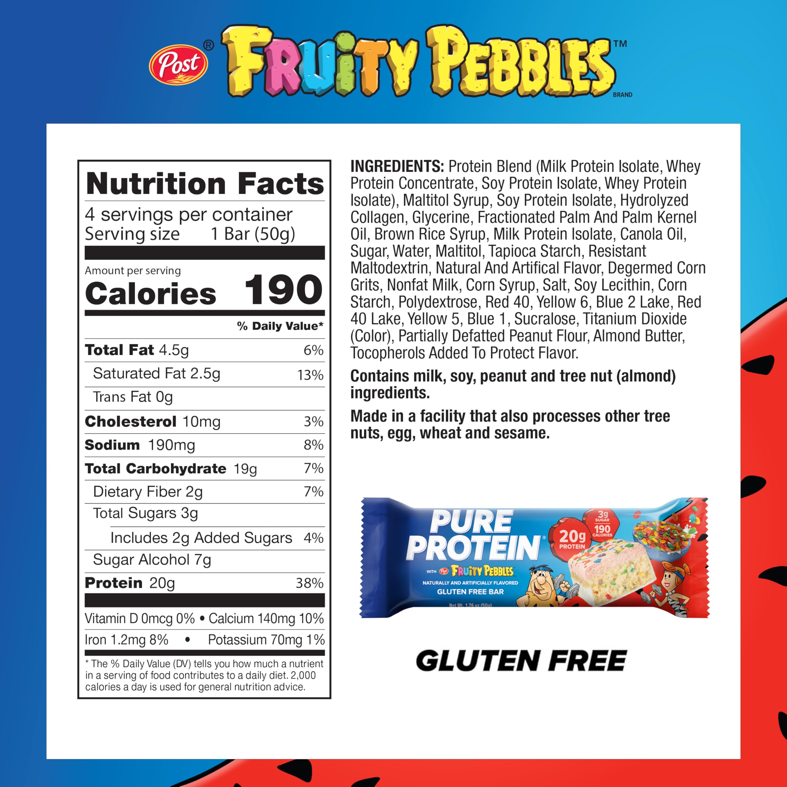 Pure Protein corte de la porción que revela interior, proteína visible y textura