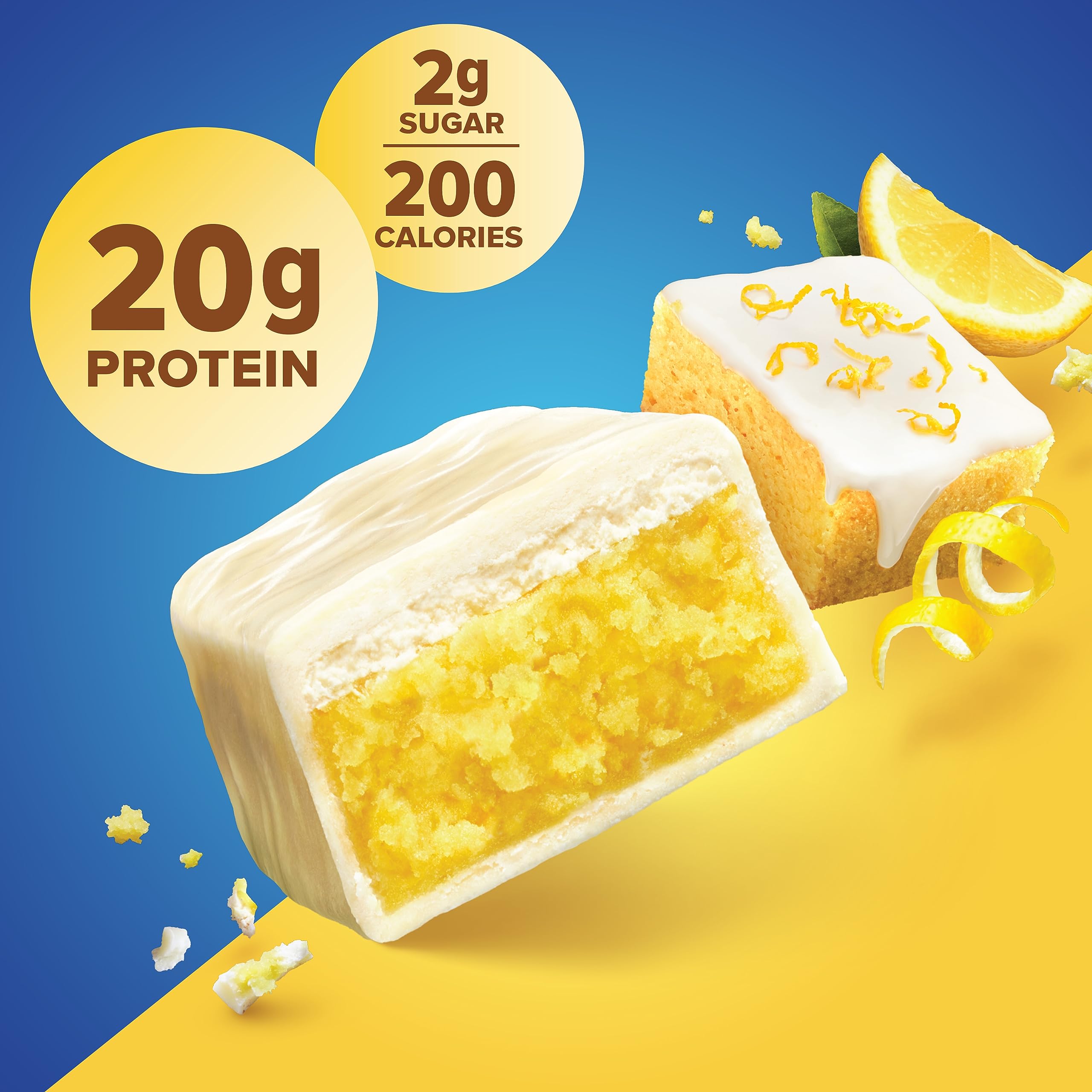 Pure Protein paquete abierto con barra lista para consumo inmediato