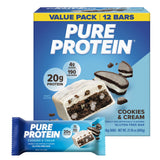 Pure Protein empaque frontal mostrando el nombre y beneficios clave