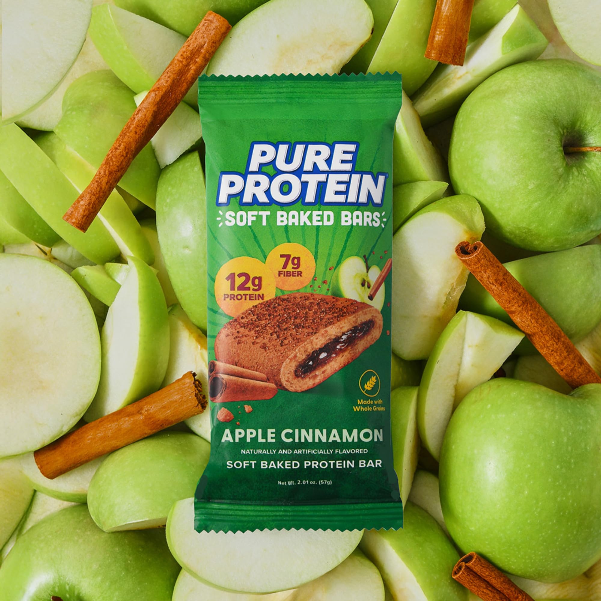 Pure Protein porción servida en plato para desayuno equilibrado