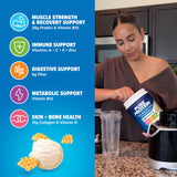 Pure Protein medida de una porción para controlar la proteína diaria