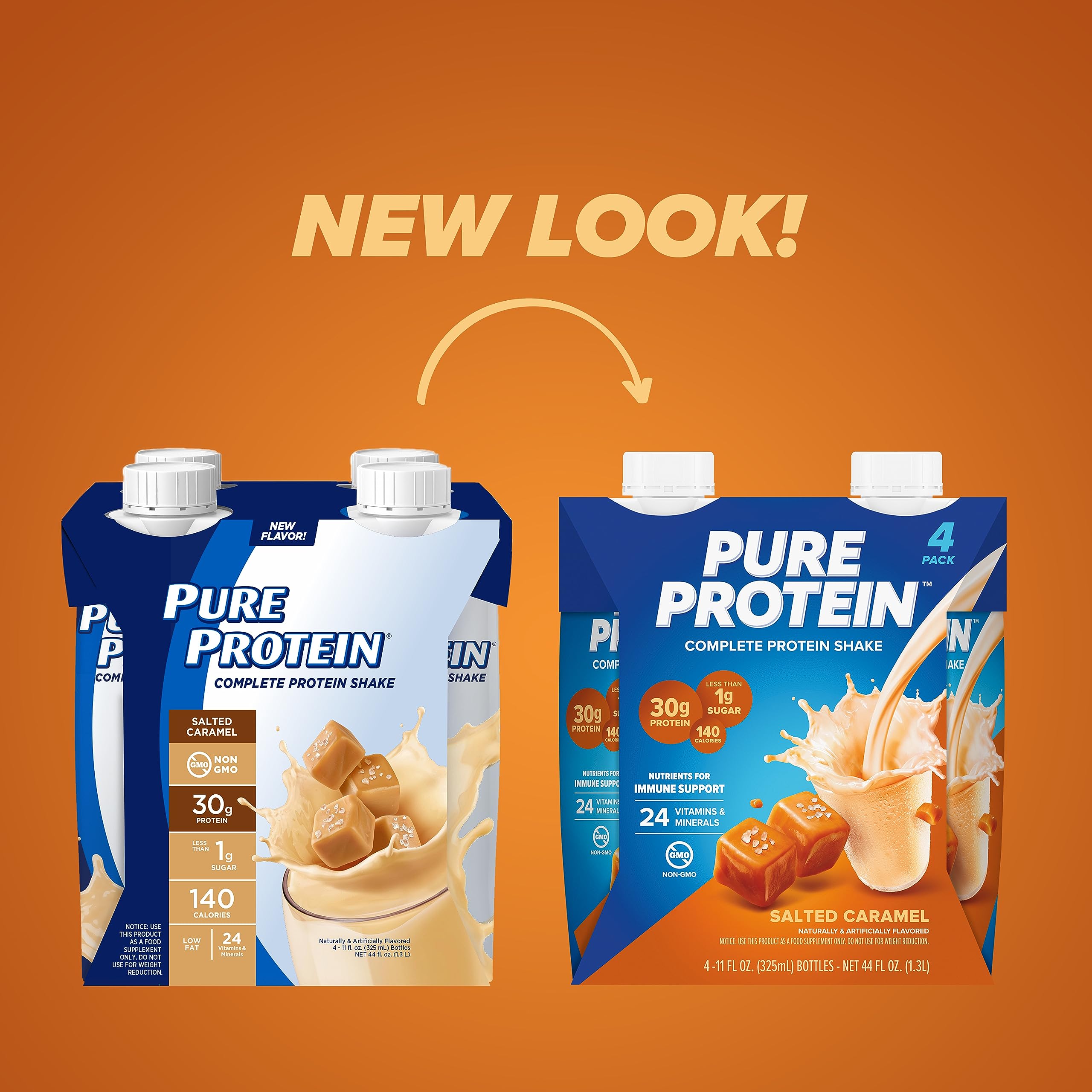 Detalle cremoso del batido Pure Protein evidenciando textura sedosa y bajo en azúcar
