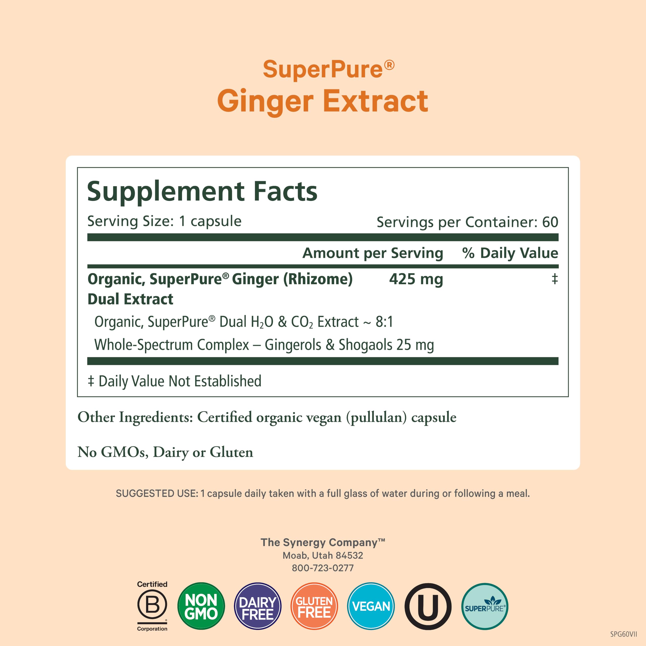 PURE SYNERGY cápsula abierta mostrando contenido y pureza del extracto