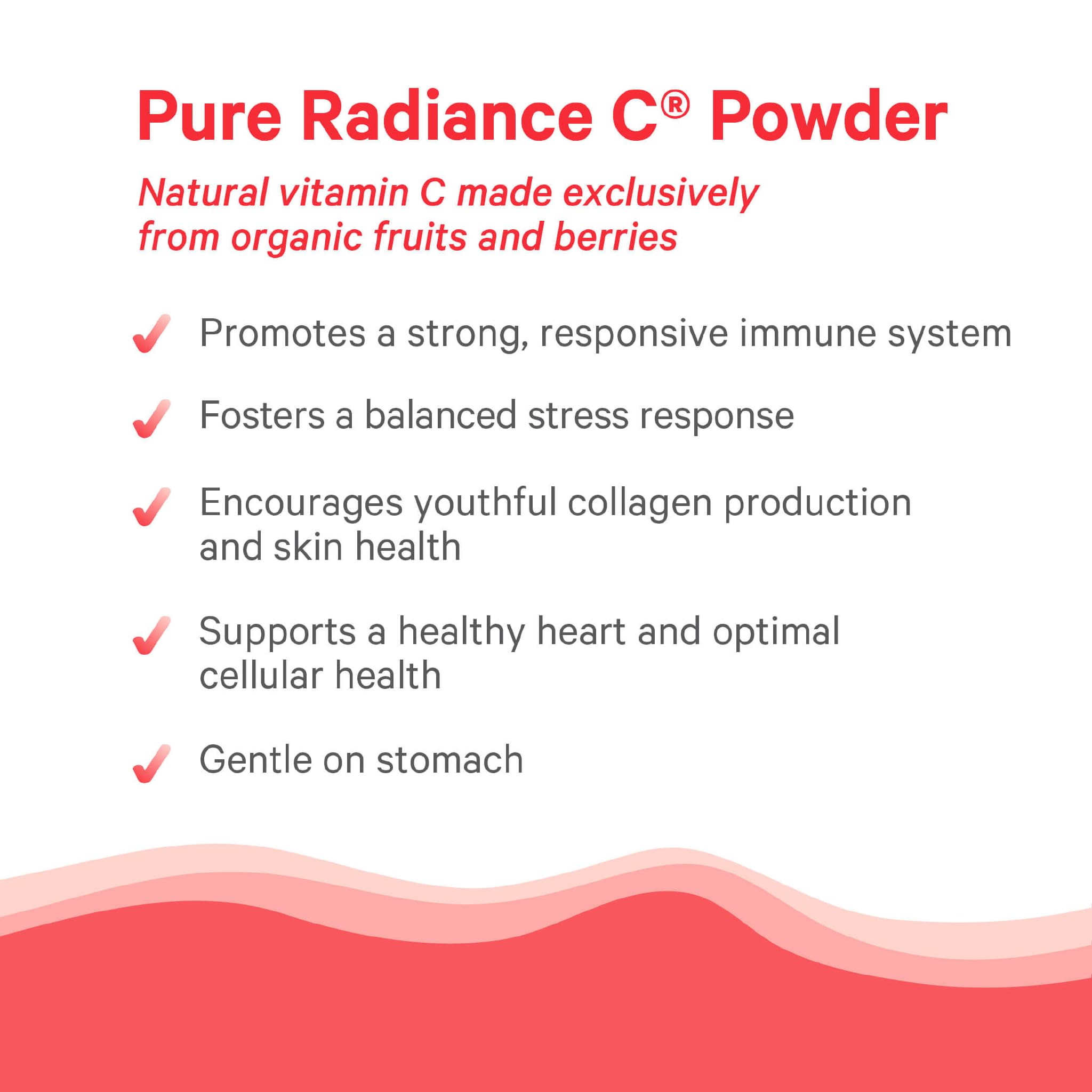 PURE SYNERGY cápsulas junto a camu camu y acerola destacando origen natural