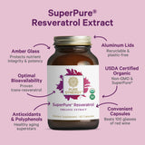 PURE SYNERGY frascos en mesa estilo de vida saludable y rutinario