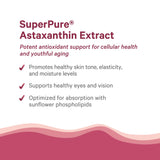 PURE SYNERGY lecitina de girasol junto a ingredientes, mejora absorción de astaxantina