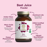 PURE SYNERGY vaso con polvo disuelto, ideal como bebida pre-entreno natural