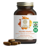 PURE SYNERGY bote frontal mostrando etiqueta y ventaja nutritiva