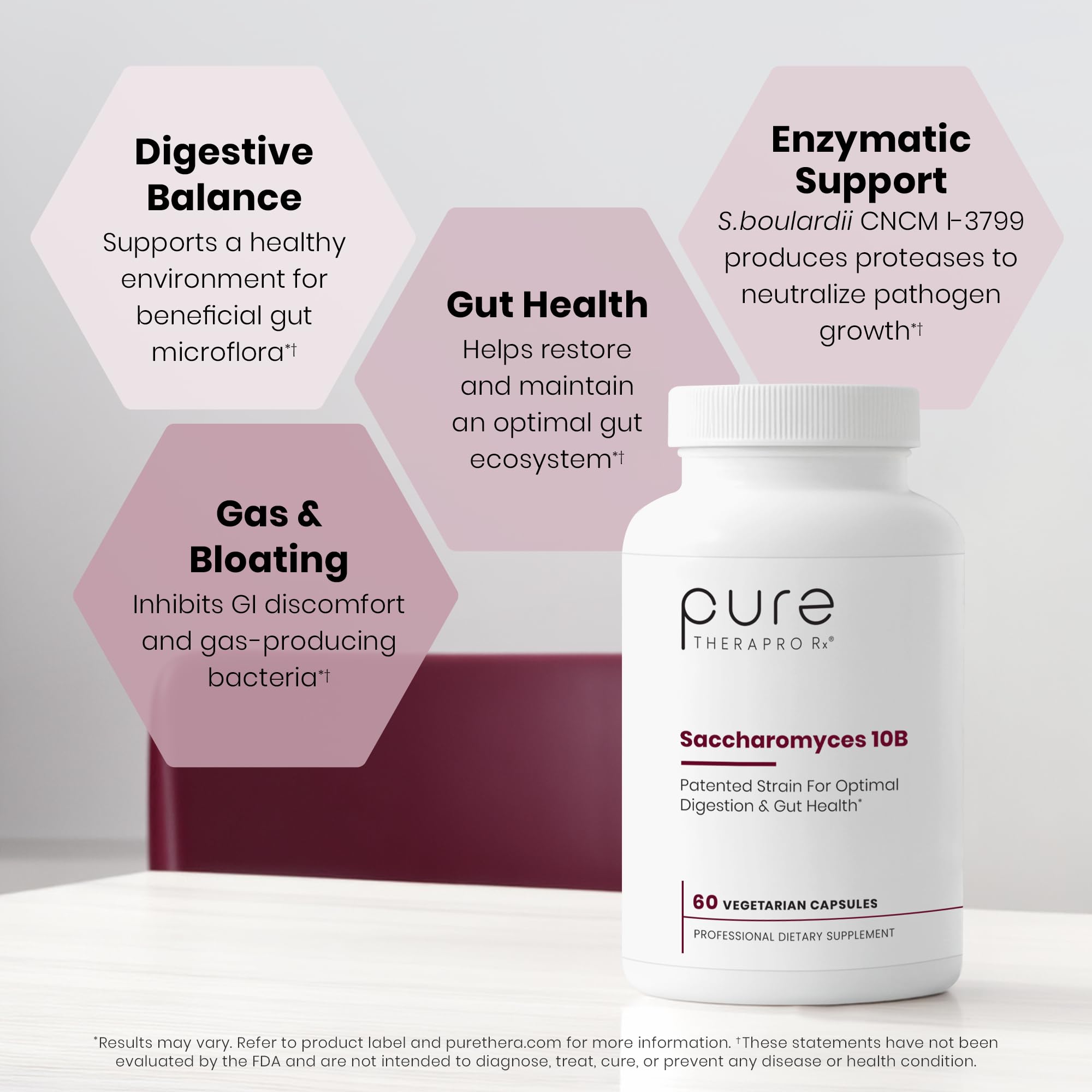 Pure Therapro Rx cápsula abierta con polvo probiótico visible y estabilidad
