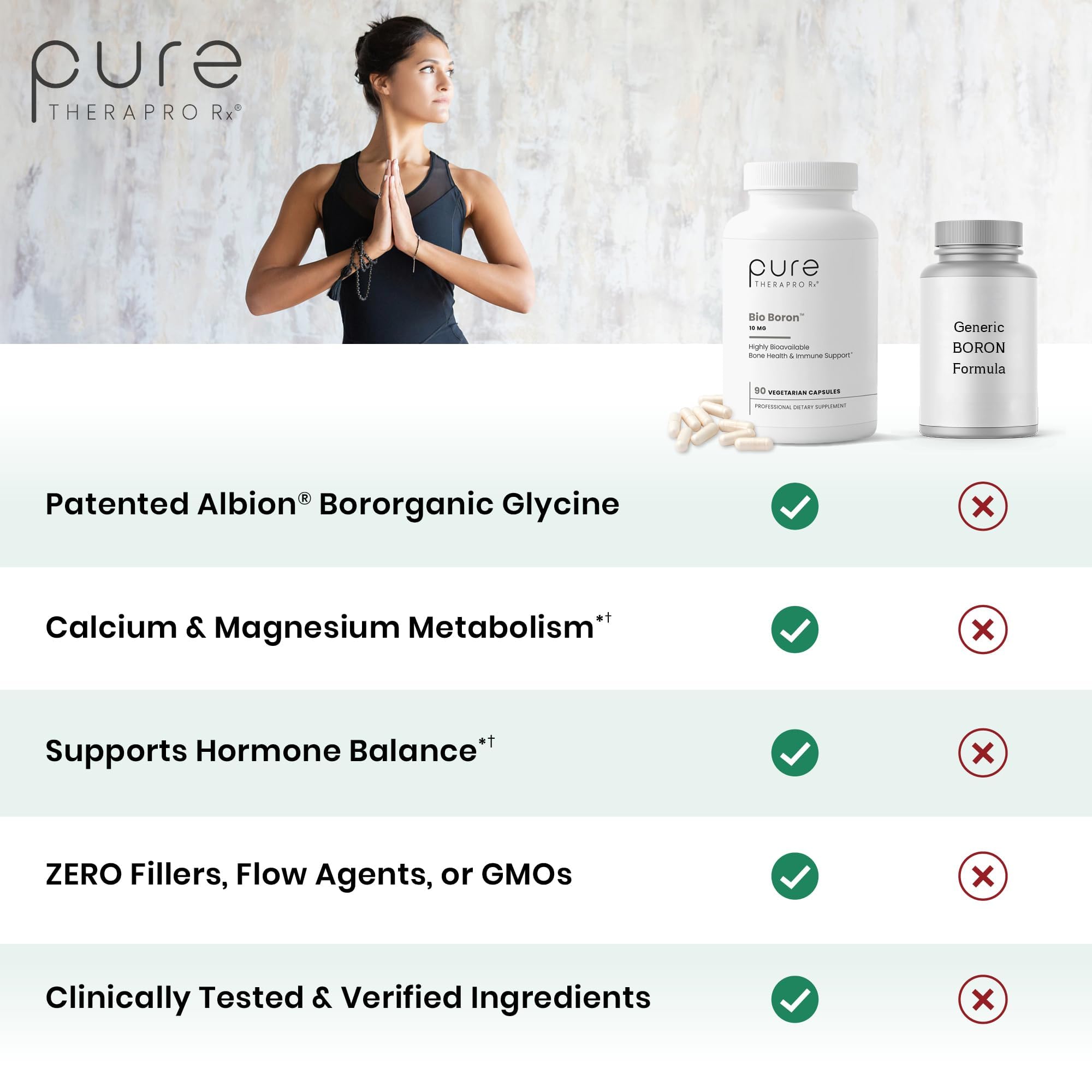Cápsula abierta Pure Therapro Rx revelando contenido de alta biodisponibilidad