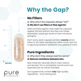 Pure Therapro Rx cápsula DRcaps resistente al ácido mostrando protección de nutrientes
