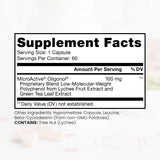 Pure Therapro Rx cápsulas en mano indicando fácil toma y formato vegano