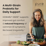 Pure Therapro Rx cápsula junto a una moneda para comparar tamaño y dosis