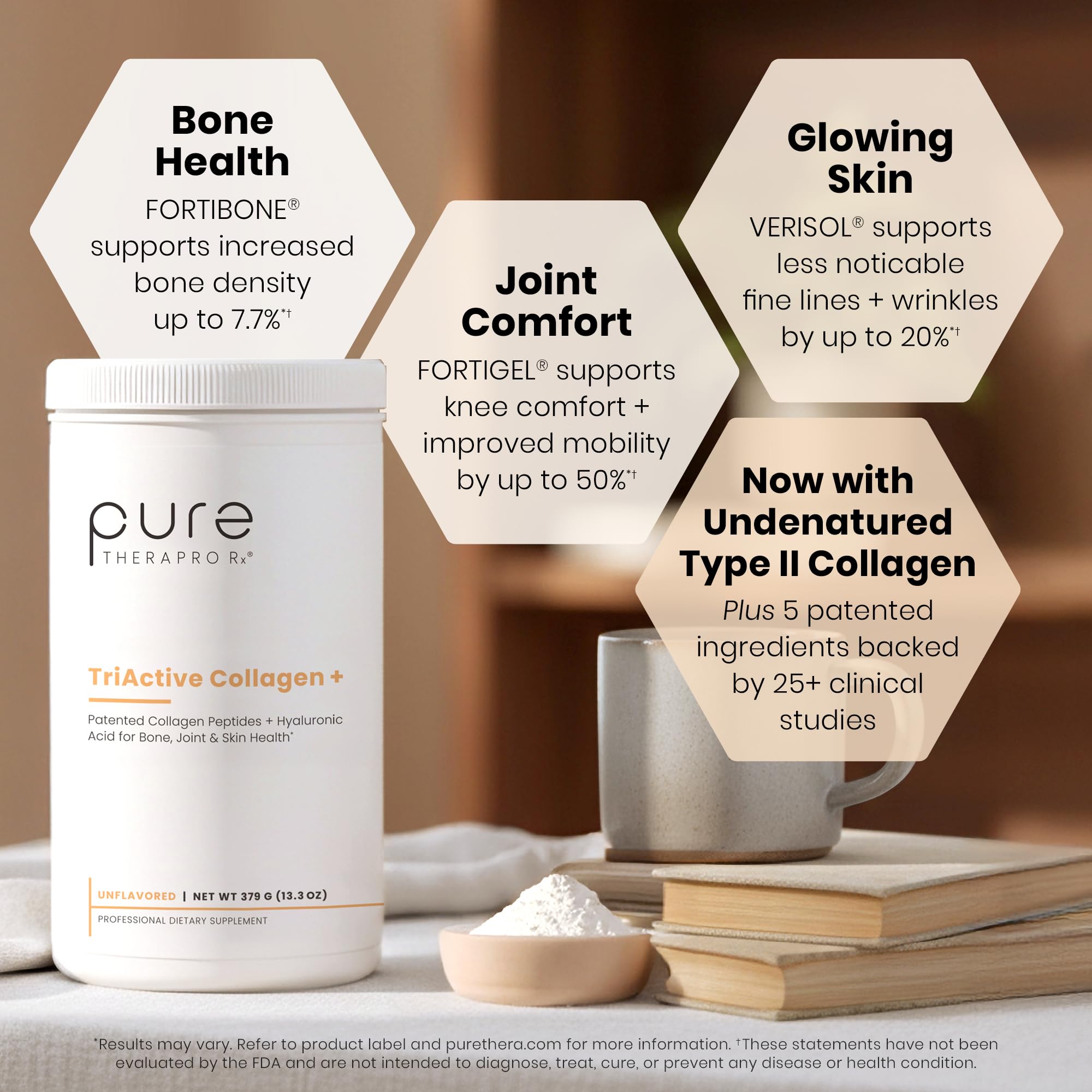 Pure Therapro Rx polvo disuelto en batido para consumo diario rápido