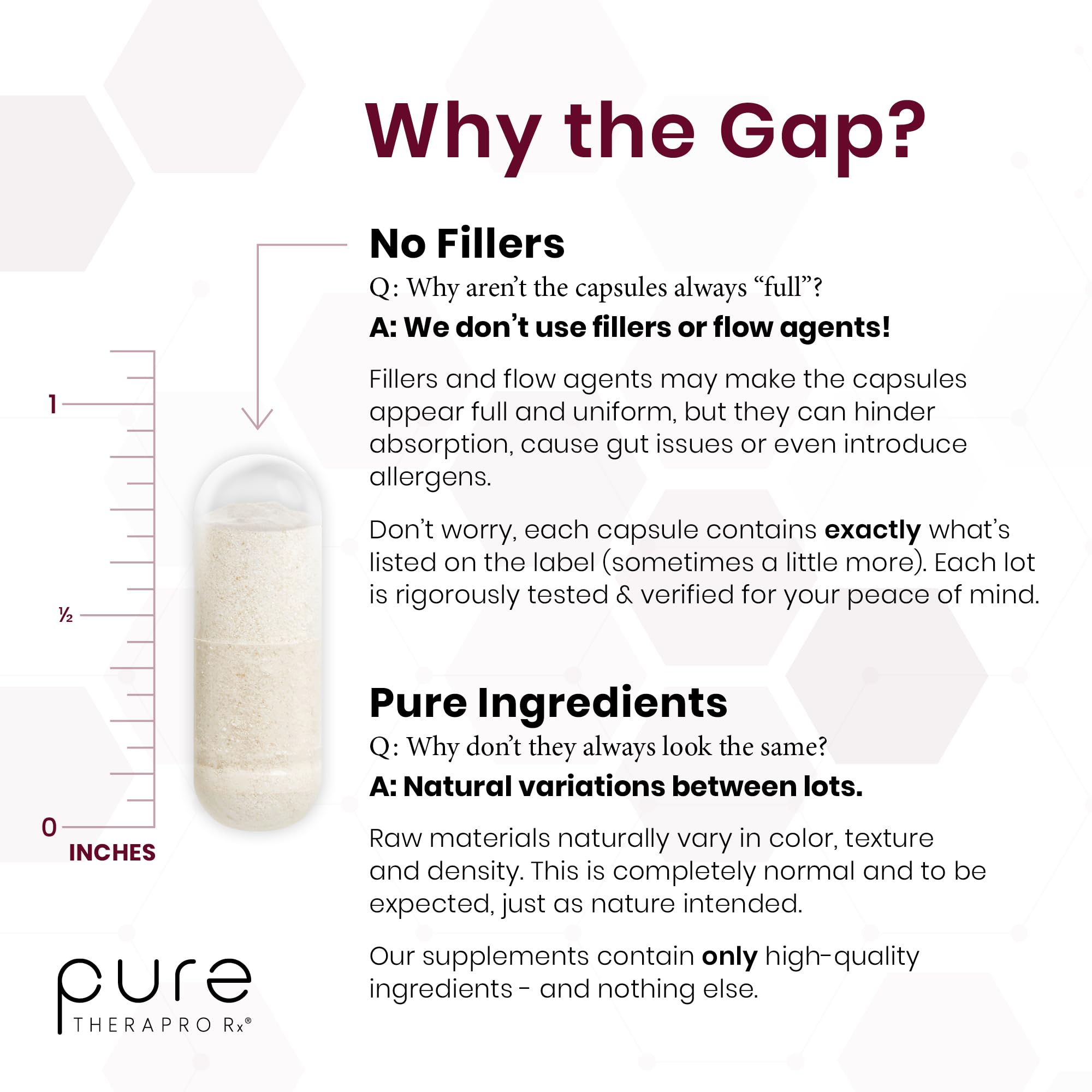 Pure Therapro Rx envase con sello Made in USA y calidad de fabricación