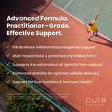 Pure Therapro Rx etiqueta nutricional y lista de ingredientes visibles