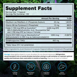 Pure Therapro Rx etiqueta nutricional con dosis e ingredientes clave visibles