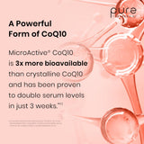 Pure Therapro Rx tabla nutricional que muestra dosis clínica por cápsula