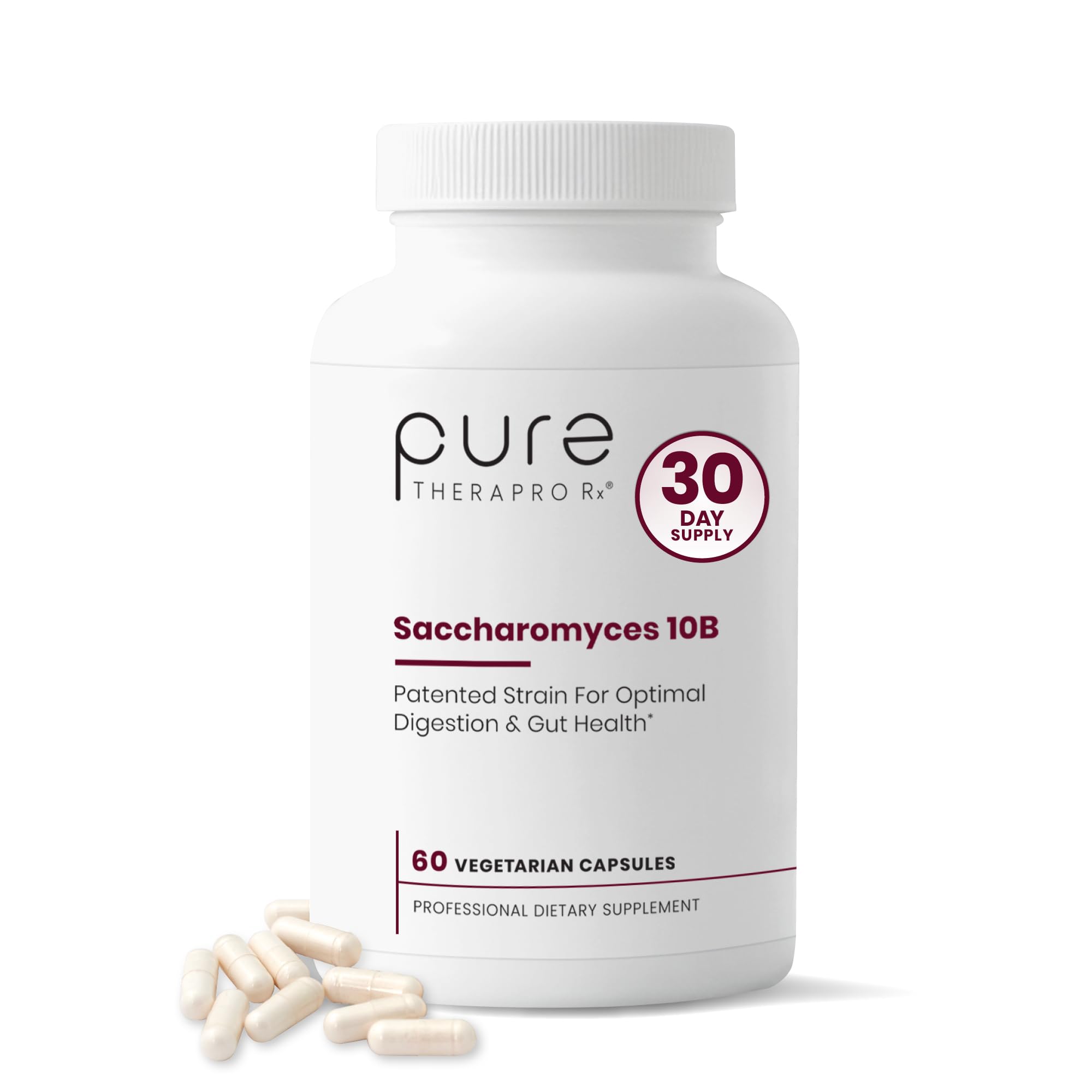 Pure Therapro Rx frasco delantero mostrando etiqueta y beneficio de pureza