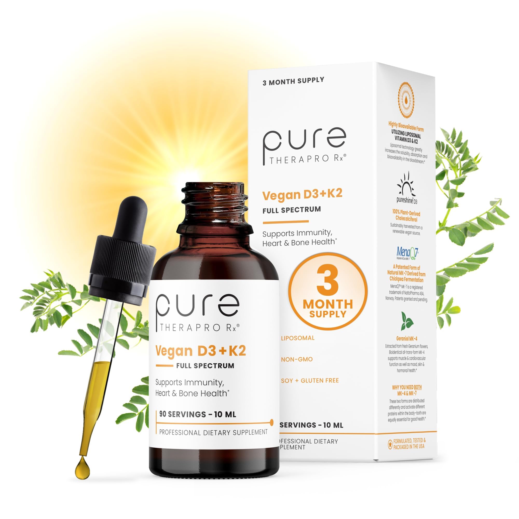 Pure Therapro Rx frasco delantero mostrando etiqueta clara y beneficios