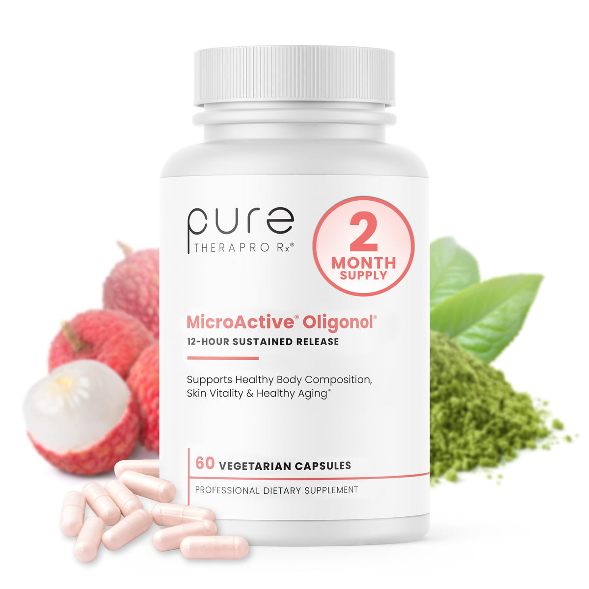 Pure Therapro Rx frente del envase mostrando diseño y beneficio claridad