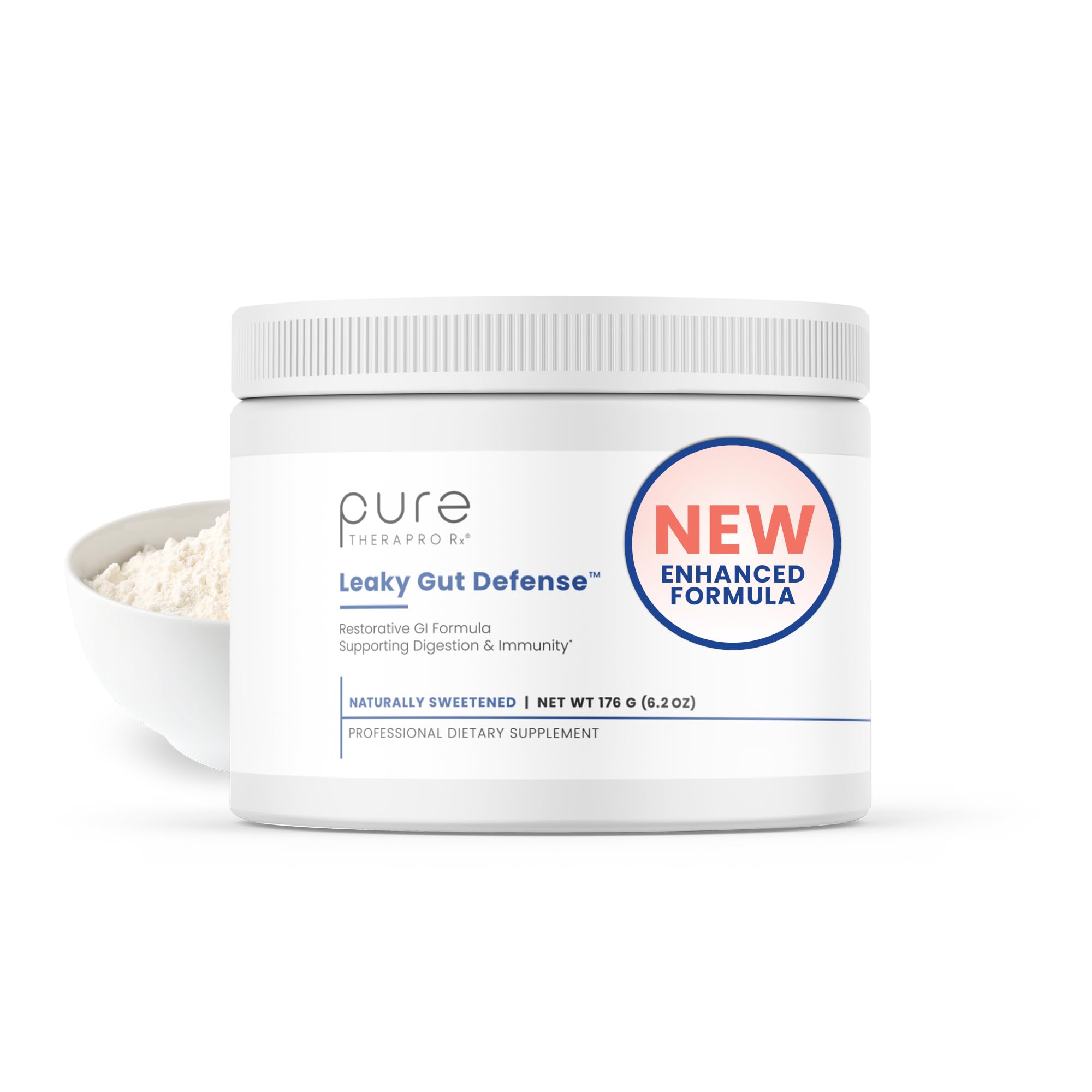 Pure Therapro Rx frasco frontal mostrando diseño y claridad del producto