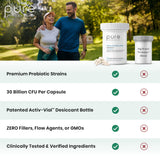 Pure Therapro Rx lista de cepas incluidas y 30 mil millones CFU por cápsula