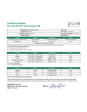 Pure TheraPro Rx detalle del lote y fecha de caducidad en el envase