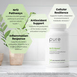 Pure TheraPro Rx polvo activo en primer plano que sugiere potencia