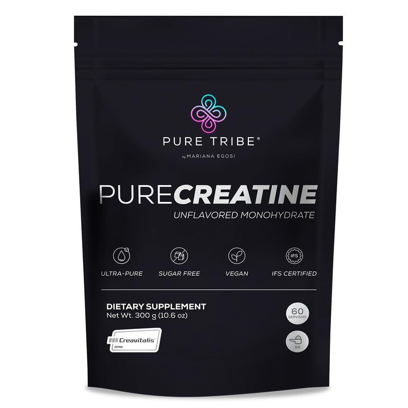 PURE TRIBE envase frontal mostrando 300 g y beneficios claros