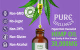 Pure Wellness etiqueta de ingredientes indicando orgánico y ventajas nutricionales