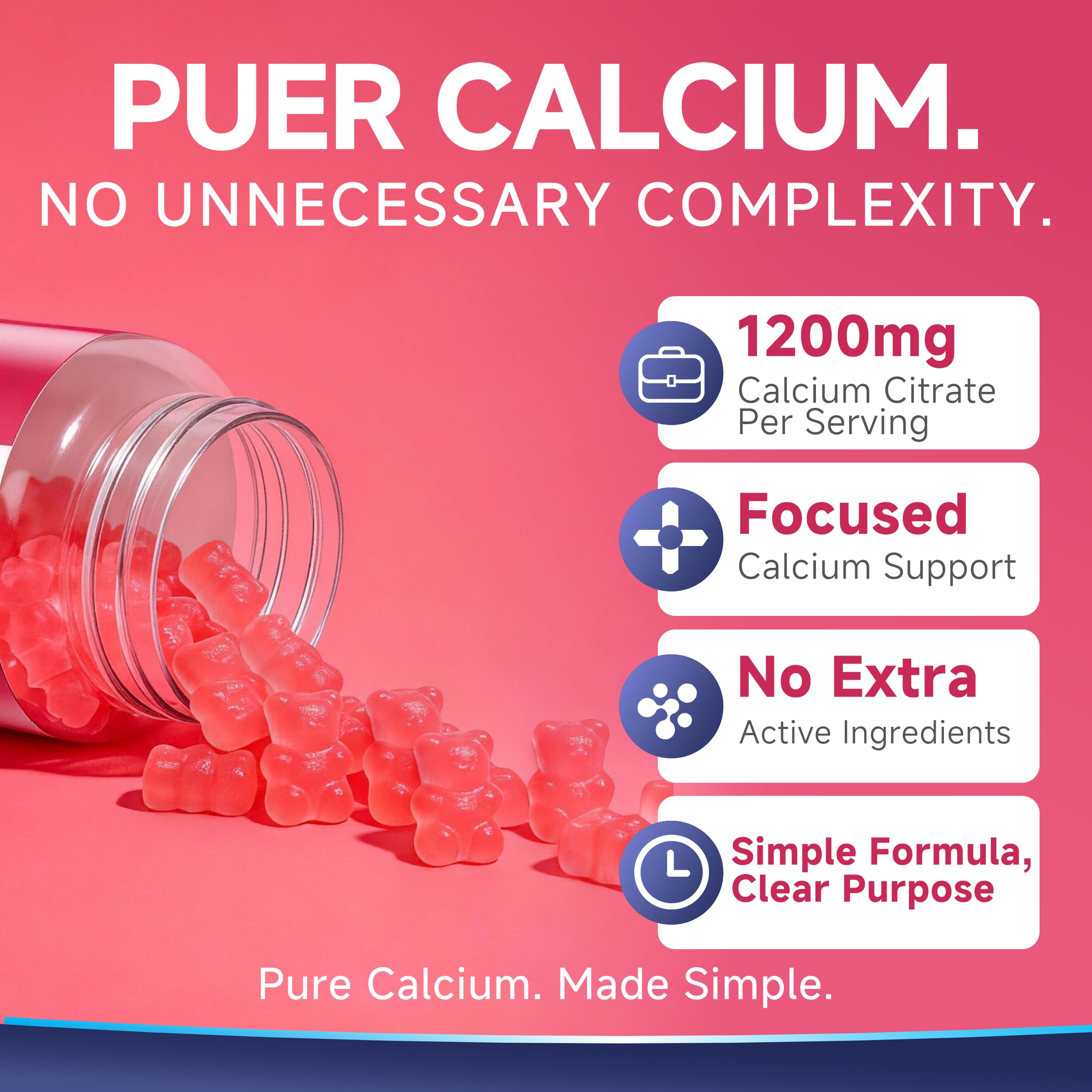 PureBalm gominolas en mano para comparar tamaño y facilitar toma sin agua
