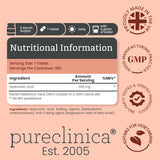 pureclinica primer plano de una tableta para ver forma y acabado fácilmente ingerible