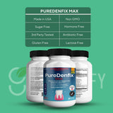 PureDenfix Max uso en rutina de baño junto a cepillo para apoyo oral