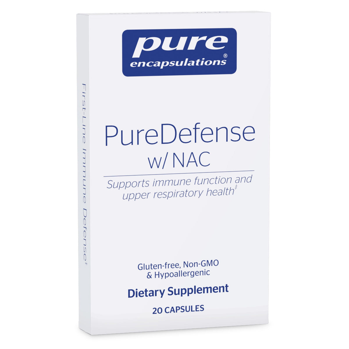 Pure Encapsulations frasco frontal que muestra el diseño y el nombre del producto