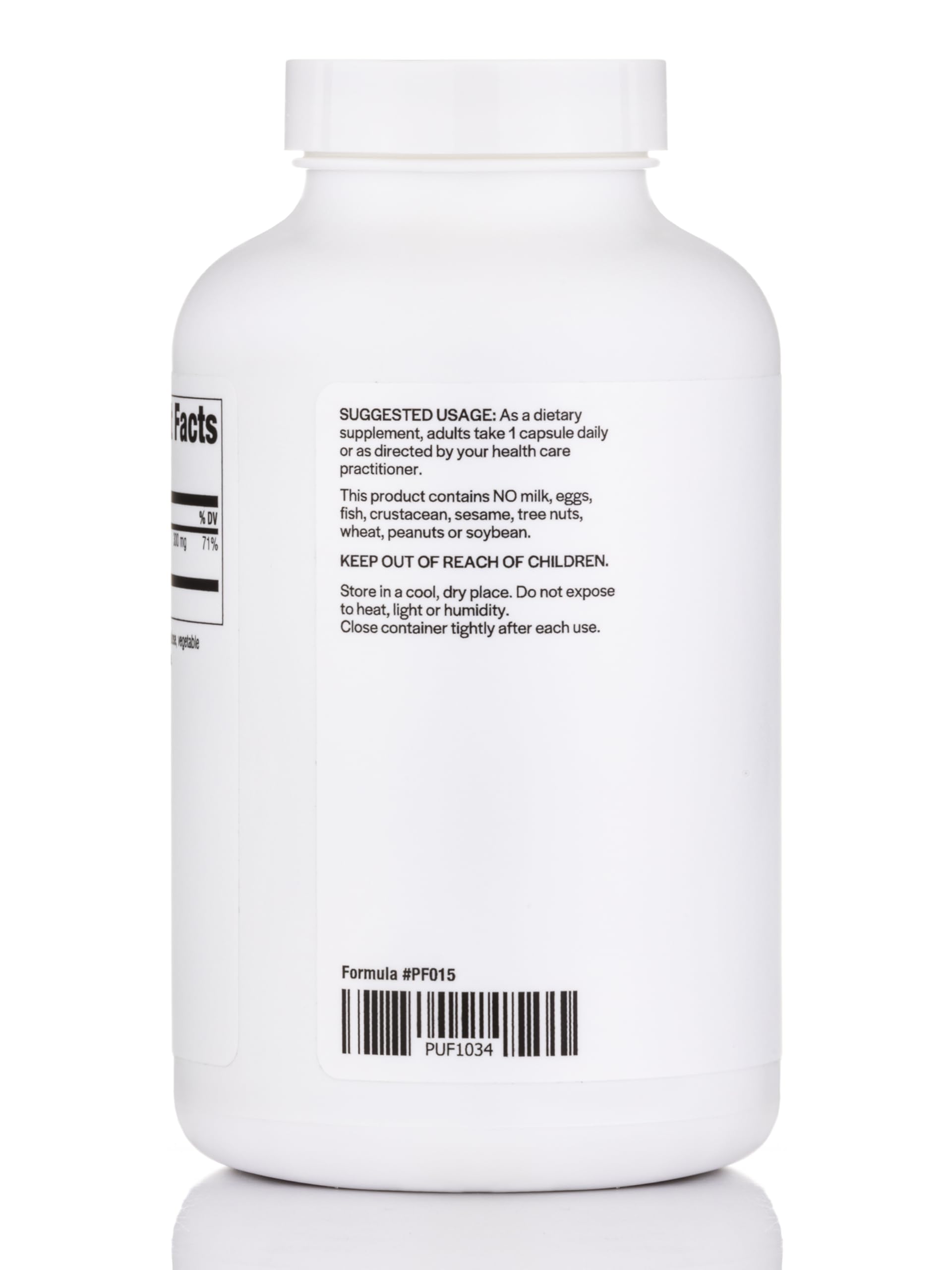 PureFormulas cápsula de magnesio detalle de textura y forma, facilita la ingestión