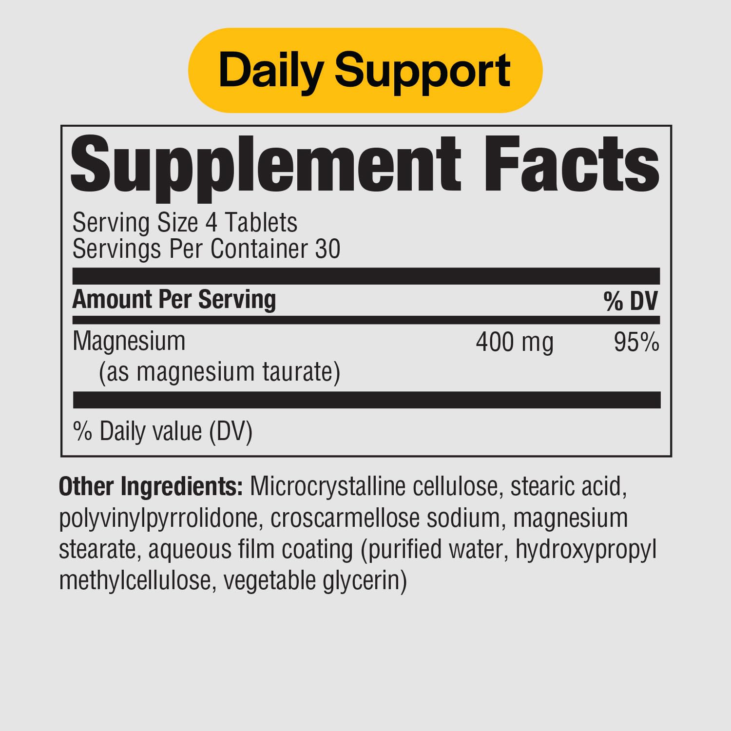 PureFormulas tabletas en mano para apreciar forma y tamaño fácil de tragar