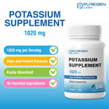 Puregen Labs cápsulas en mano para comparar escala y dosificación