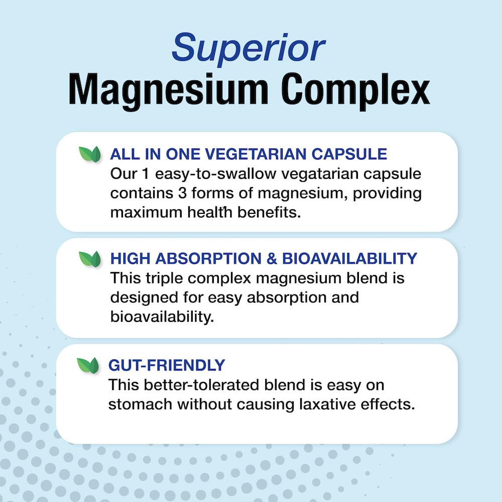 Puregen Labs ingredientes listados con enfoque en las tres formas de magnesio