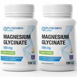 Puregen Labs frasco frontal mostrando el producto y beneficios claros