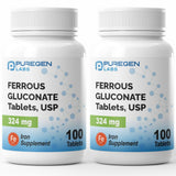 Puregen Labs frasco frontal mostrando 100 tabletas y etiqueta, confianza en calidad