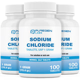 P Puregen Labs frente del envase mostrando cantidad total y beneficio almacenamiento
