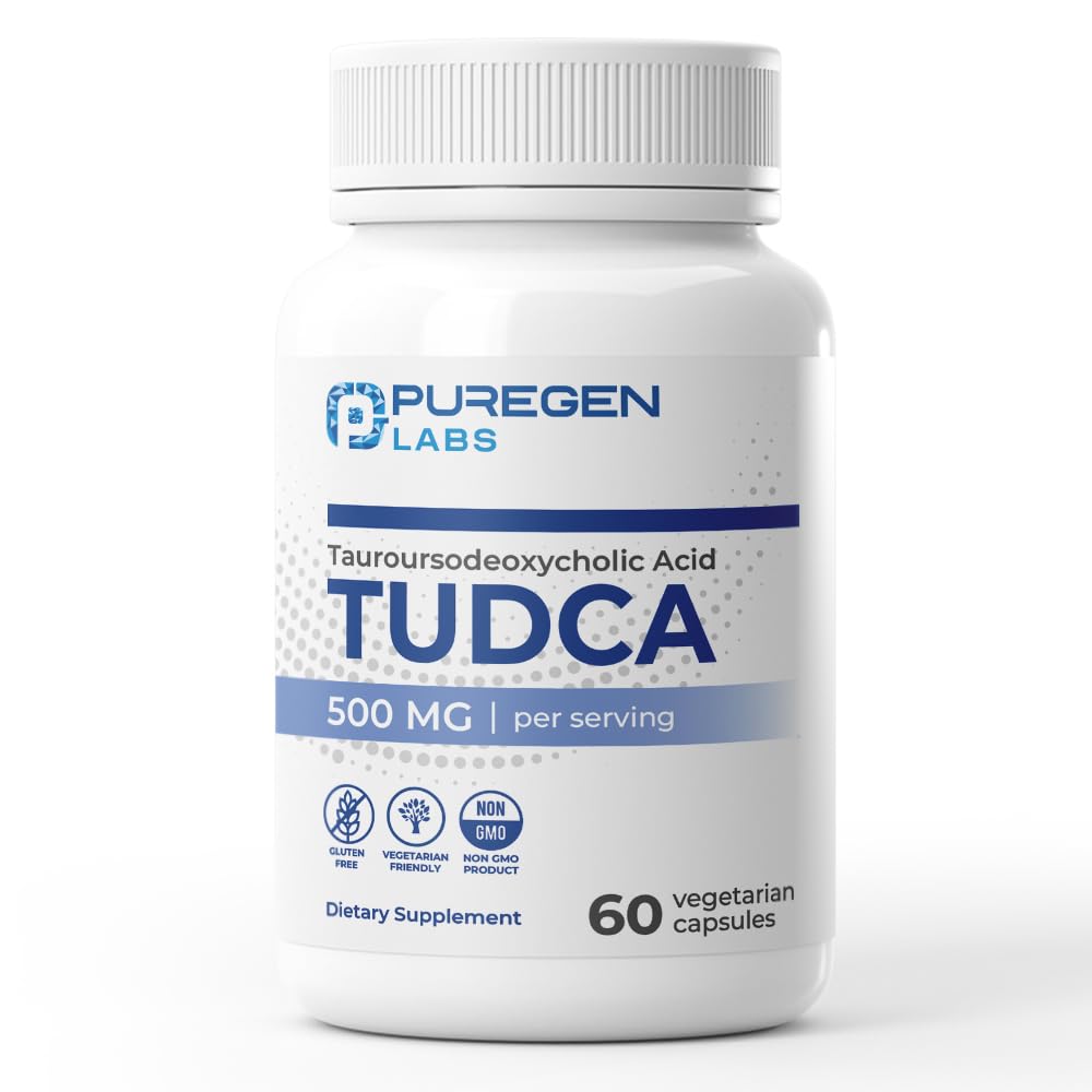 P Puregen Labs envase frontal mostrando 60 cápsulas y dosis clara