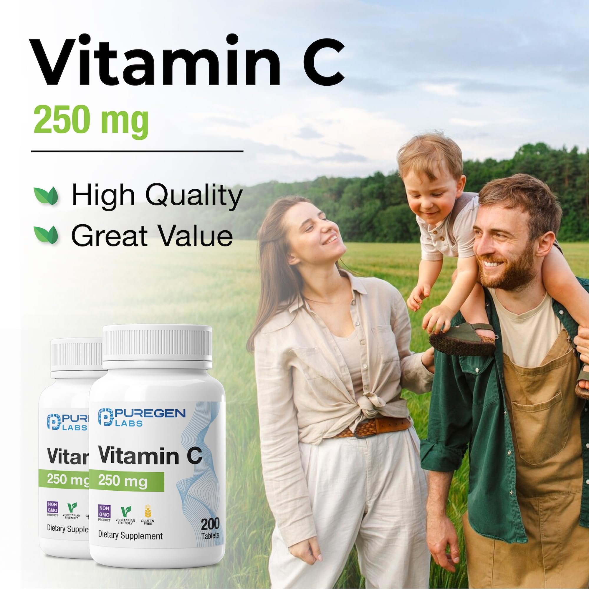 P Puregen Labs suplemento en cocina junto a alimentos ricos en hierro