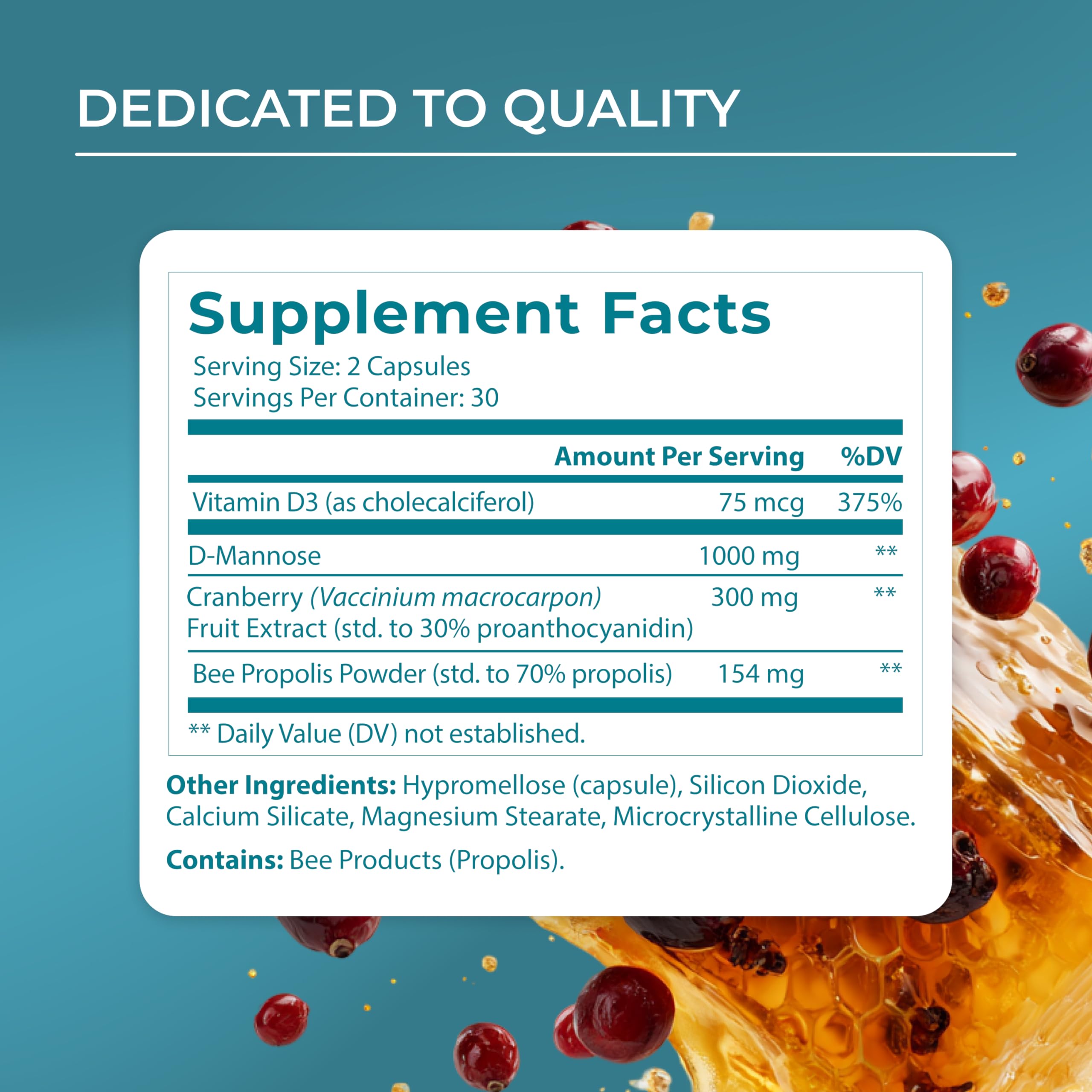 PUREHEALTH RESEARCH etiqueta nutricional y lista de ingredientes visible